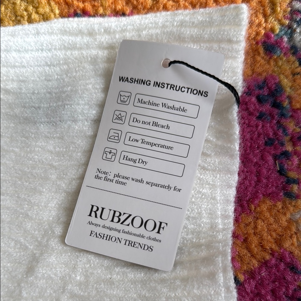 Women's Rubzoof White Sweater with Black Trim - Picture 9 of 11